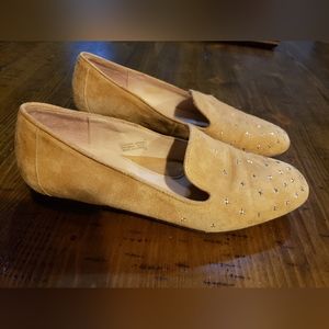 Patricia Green suede tan loafer women size 7